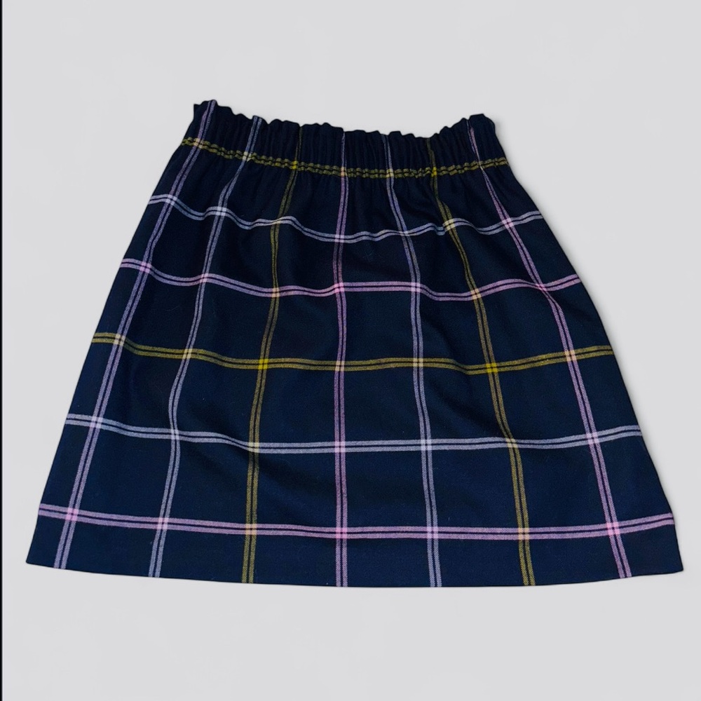 Plaid Women's Skirt in Navy and Pink